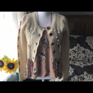 Sleeping On Snow | Homespun Cropped Cardigan